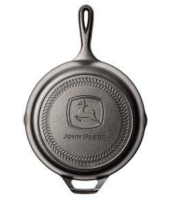 10.25 Inch Seasoned Cast Iron Skillet. John Deere Logo