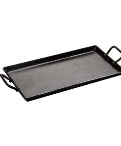 18 x 10 Inch Seasoned Carbon Steel Griddle