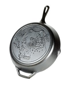 Wildlife Series? 12 Inch Cast Iron Bear Skillet