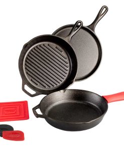 Essential Seasoned Cast Iron Pan Set
