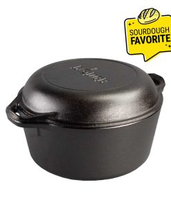 5 Quart Cast Iron Double Dutch Oven