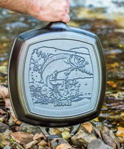 Wildlife Square Grill Pan with Fish