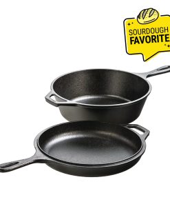 3.2 Quart Seasoned Cast Iron Combo Cooker
