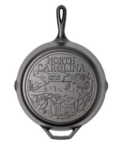 American Road Trip: 12 Inch Seasoned Cast Iron Skillet. North Carolina