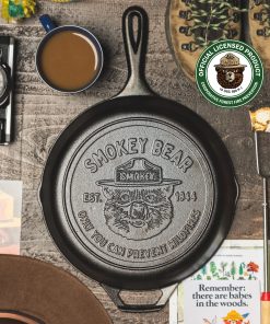 10.25 Inch Seasoned Cast Iron Smokey Bear? Skillet